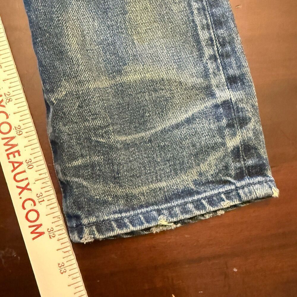 John Elliott Medium Wash Straight Jeans Button Fly Japan Size 31 Pockets - Picture 14 of 15
